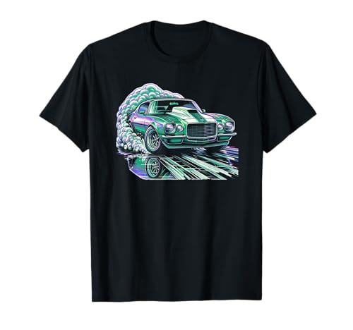 Amante de los coches American Muscle Car, retro, vintage, clásico, 60 y 70 Camiseta