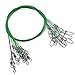 Heavy Duty Fishing Wire Rigs Leaders, 10Pcs 150LB Stainless Steel Fishing Line Leaders with Swivels Snaps Fishing Trace Lures Leader Rigging