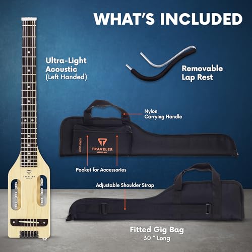 Traveler Guitar ULA MPS LH Ultra-Light Lefty Maple Acoustic Electric Guitar thumb #3
