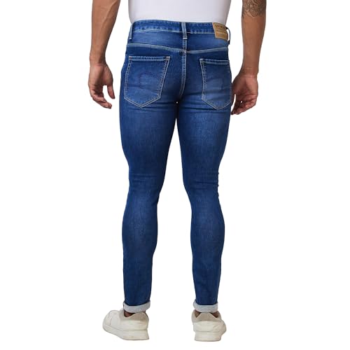 Image of Spykar Men's Skinny Fit Low-Rise Casual Jeans