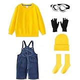 [TUAHOUS] ハロウィン 子供服 コスプレ ハロウィン キッズ コスチューム 変装 6点セット パーカー ゴーグル 帽子 ストラップ 手袋 ソックス おでかけ パーティー 記念写真 イベント(120cm) [並行輸入品]