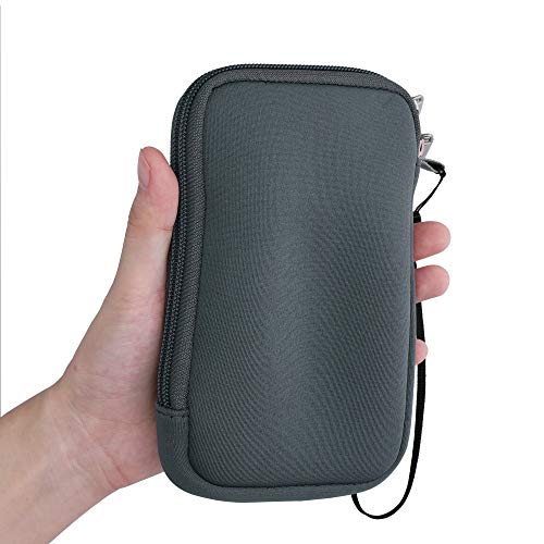 Image of kwmobile Carrying Case Compatible with Nintendo 3DS XL - Neoprene Console Pouch with Zipper - Grey