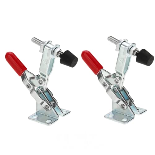 GH-101A - 2 abrazaderas de palanca, 50 kg, abrazadera horizontal rápida, herramienta de liberación rápida para operación de máquina, carpintería, soldadura
