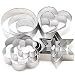 Cookie Cutters Set - Cookie Cutters Mini Geometric Shapes Cookie Cutters, Vegetable Shape Cutters for Kitchen, Baking, Halloween & Christmas,12 Pcs