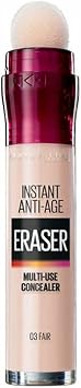 3 x Maybelline Instant Anti Age Eye Concealer Eraser 6.8ml - 03 Fair