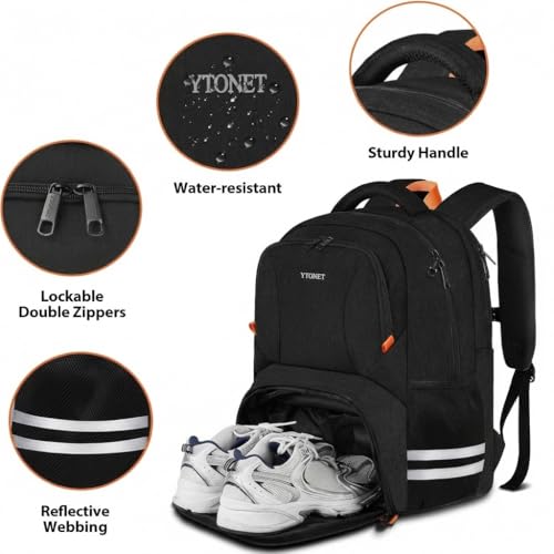 Image of Ytonet Gym Backpack for Men Women, Travel Sports Backpack
