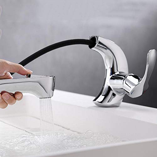 Grifo de lavabo extraíble para acabar con las salpicaduras en el baño 2