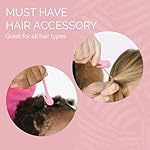 THE PONY PICK Hair Elastic Rubber Bands Cutter Tool – Easy To Use, Pain Free, No Hair Damage – Ponytail Cutter Tool for Kids & Toddlers (3 Packs of Pony Pick & 50 Clear Hair Elastics) - Image 4