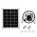 Uadme Zestaw paneli słonecznych – 10 W zestaw do ładowania do paneli słonecznych z wentylatorem, podwójne porty USB, żeńskie porty do użytku na zewnątrz, do kurczaka, gospodarstwa rolnego