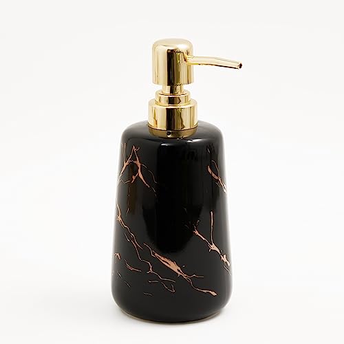 Image of Home Centre Aubree Vince Ceramic Soap Dispenser, Black