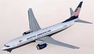 for JC Wings for North for American Airlines for Boeing 737-800 N802NA Flaps Down 1:200 Aircraft Pre-Built Model