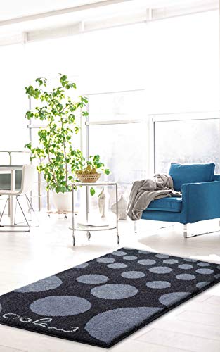 Grund Designer bath rug COLANI, ultra soft and absorbent, anti slip, Colani 16, 60x100 cm, grey