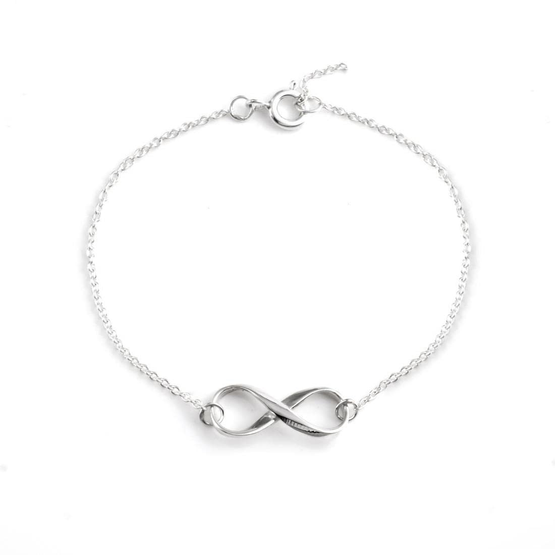 Pulsera Infinito Mujer Plata 925, Pulsera Amor Mujer Ajustable, Joyas Mujer Regalos Navidad Para Mujer Cumpleaños Día Madre Regalo Mamá Pulseras Corazón Infinito Plata Rojo Verde | Bodega Aurrera En Línea
