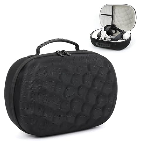 Growalleter Etui do Meta Quest 3S, EVA, twarde etui kompatybilne z BOBOVR M3 Pro/Kiwi Design/opaska na głowę AMVR, zestaw słuchawkowy, kontroler i akcesoria, organizer podróżny VR, etui / walizki