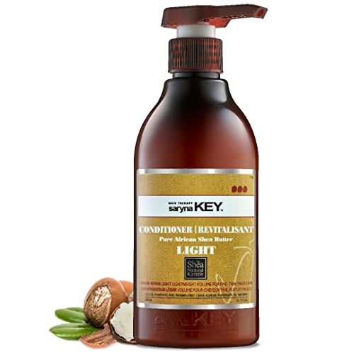 Saryna Key Damage Repair Light Conditioner mit afrikanischer Sheabutter – Leichter Conditioner für feines, geschädigtes Haar – Keratin & Pro-Vitamin B5 – Farbschutz – 300ml