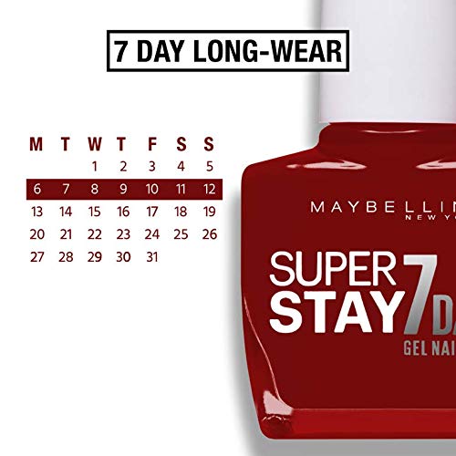 Maybelline Superstay 7 Días Tono 006 Deep Red Pintauñas Larga Duración Efecto Gel Color Rojo. – Ansicht 5