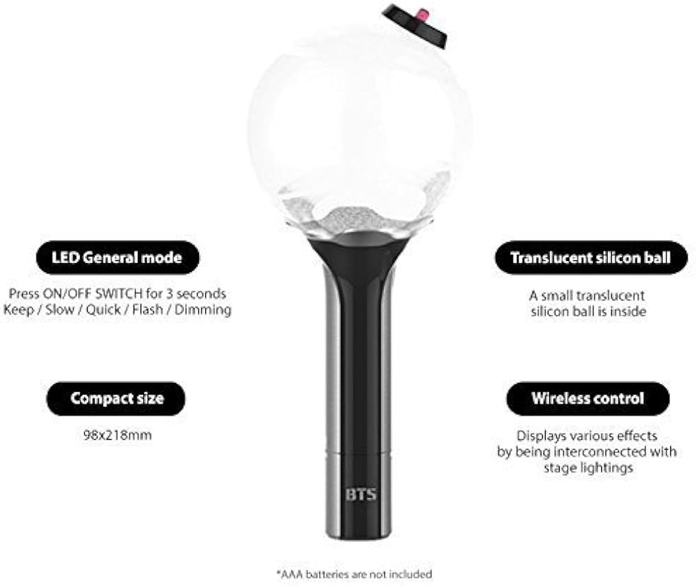 防弾少年団 オフィシャルライトスティック VER.2 「2017 BTS LI… BTS OFFICIAL LIGHT STICK KEYRING ver.2 ARMY BOMB Miniature