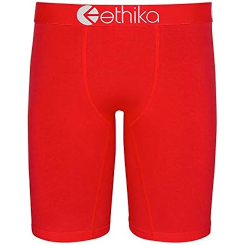Ethika Men's Staple Boxer Briefs in Red Machine Red Cover