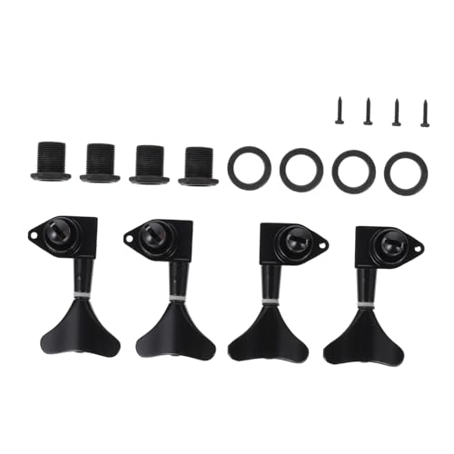 GALPADA 4piezas Perillas De Guitarra De Metal Negras Ajustadores De Guitarra Pequeños Para Instrumentos...