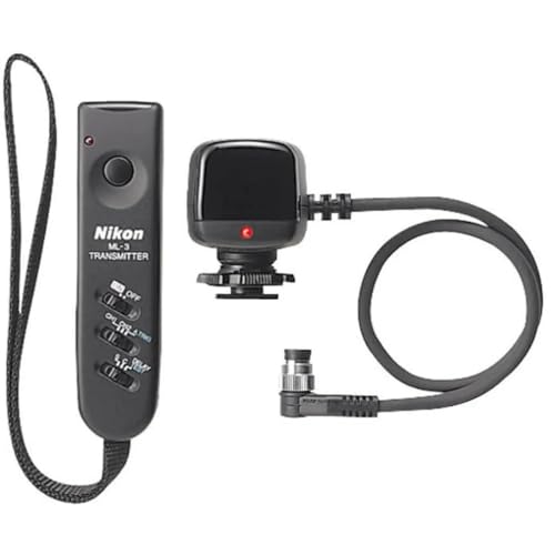 Mando a distancia Nikon FRW20101 evita vibraciones en videocámaras color negro