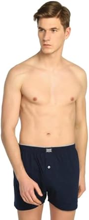 Passion Underwear Mens Cotton Combed Cotton Button Boxer 2 Pack.