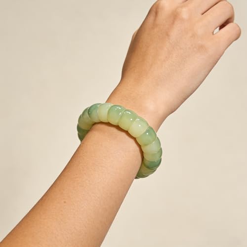 Image of Natural Bodhi Seed Mudi Bracelets for Women Men Anxiety Fidget Bracelets Protection Healing Stretch Bodhi Seeds Fidget Bracelet Stress Relief Idea Gift for Adults