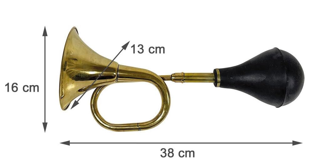 zeitzone Ballhupe Oldtimer Nostalgie Hupe Messing Horn Laut Vintage Antik Stil