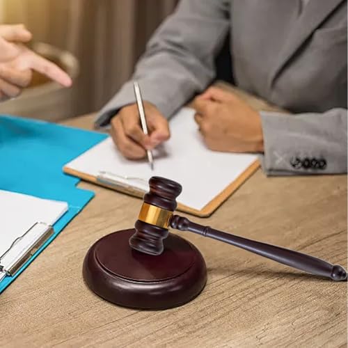 Martillo de juez de madera para mesas directivas y despachos 3
