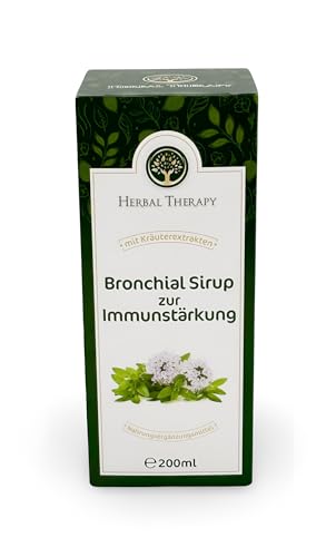 Bronchial Sirup zur Immunstärkung 200 ml – pflanzlicher Sirup mit Thymian – Nahrungsergänzungsmittel für Atemwege & Abwehrkräfte