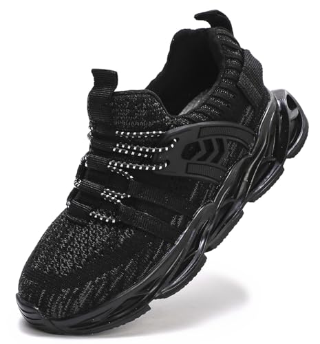 Image of DADAWEN Boys Girls Sneakers Kids Lightweight Breathable Tennis Shoes Strap Running Athletic Shoes for Toddler /Little Kid /Big Kid
