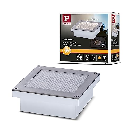 Spot solaire encastrable Paulmann 94238 Aron carré LED 3000K