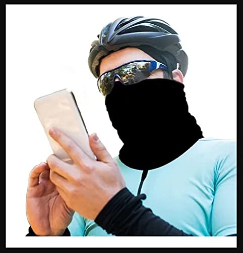 Bandana Tubular Lisa Multiuso Mascara Balaclava Bike Moto Ciclismo Gola Preto
