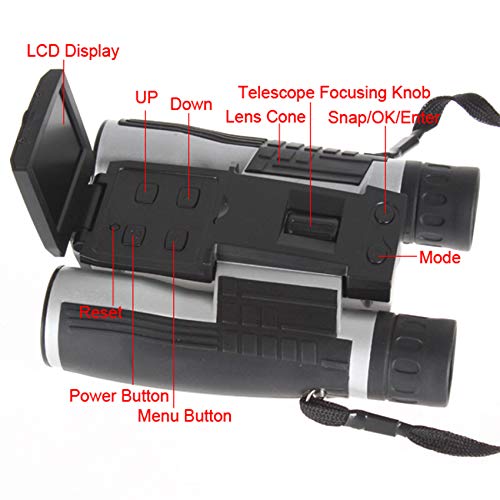 Toptekits HD 1080P Binocular digital 12x32 5MP miniatura 3