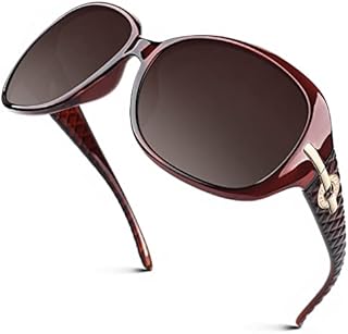GQUEEN Oversized Polarised Sunglasses for Women Ladies UV400 Protection Vintage Fashion Trendy Sunglasses