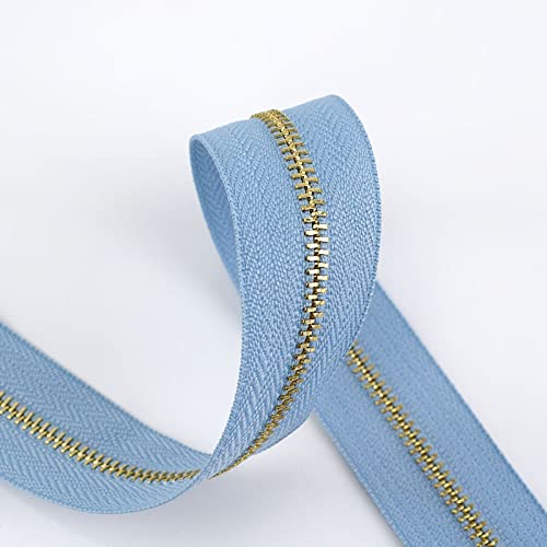 Cremalleras, kit de reparación de cremalleras, 2/5 piezas 3# Cremallera de metal con bloqueo automático 15/18/20/25/30/40/50/60/70 cm Cremallera cerrada y abierta for bolsas de coser Cartera de bolsil