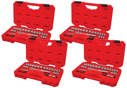 Image of CRAFTSMAN Mechanics Tool Set, 33 Piece, 3 /8 Inch Drive SAE /Metric (CMMT12113) (Pack of 4)