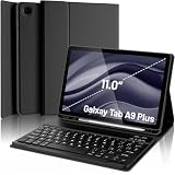 Yanlin Funda Teclado de Español (Incluye Ñ) para Samsung Galaxy Tab A9 Plus 11 Pulgadas, Inalámbrico Teclado Bluetooth...