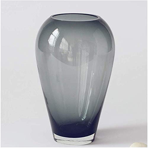 Vase en verre de mode classique MU gris petit modèle artisanal haut de gamme