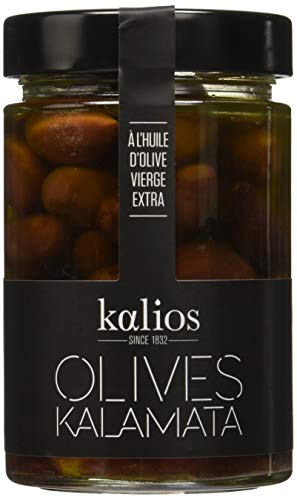 Kalios Kalamata Aceitunas en Aceite de Oliva Virgen Extra - 310 gr