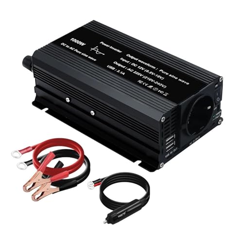 Convertisseur 12V 220V avec voltmètre LED de précision et onde sinusoïdale 60Hz