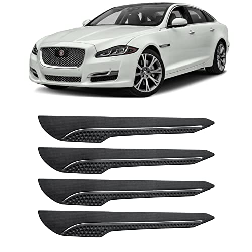 Image of AOSIS-Car Bumper Protector /Bumper Guard for Jaguar XJ with Single Chrome Stripe (4-Pcs)
