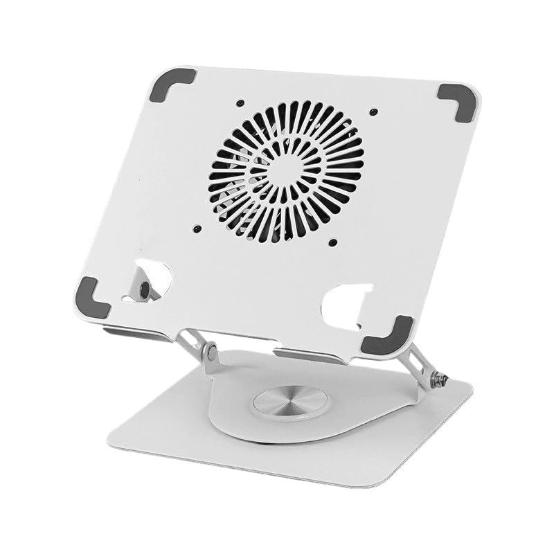 Fan Equipped Adjustable Height Rotation Type Notebook Cooler(OneColor)