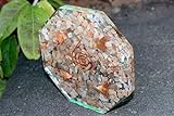 Jet New Moonstone Orgone Octagon Vastu Plate Energy Generator Crystal Gemstones