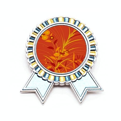 Broche peinture de la culture japonaise cadeau idéal en metal taille M pour passionnés