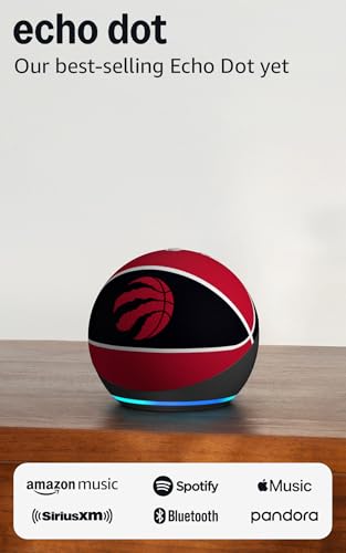 Image of Amazon Echo Dot (newest model) | Officially Licensed NBA Limited-Edition | Toronto Raptors