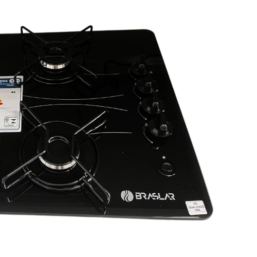 Cooktop A Gás 4 Bocas Braslar Pop Automático Preto Bivolt - Imagem 3