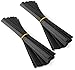 Jounjip Plastic Welding Rods for TPO TEO & PP Bumper Kayak Repairs, Flat Ribbon - Black (40 pack)