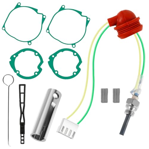 10pcs 12V 2KW 5KW 8KW Glow Plug Repair Kit for Chinese Diesel Parking Heater Gaskets Ceramic Glow Plug Heater Repair Parts, Glow Ignition Plug Service Accessories with Filter for Vevor Car Truck Boat