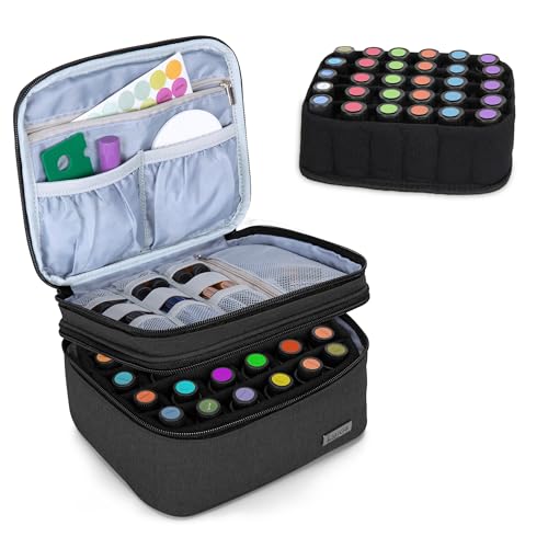 LUXJA Essential Oil Carrying Case for 30 Bottles