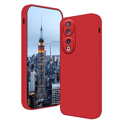 Honor 90 coque silicone rouge au toucher doux pour le quotidien